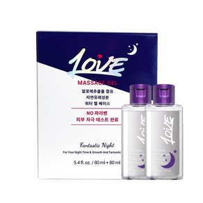 텐 러브 마사지젤 알로에 추출물 80ml+80ml, 80ml, 2개