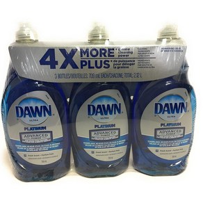 Dawn Ultra Platinum Advanced Power 4X 709ml 3개