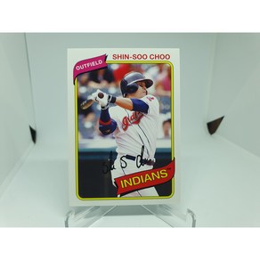 추신수 ﻿2012 Topps Achives 인쇄 싸인카드 클리블랜드 인디언스 MLB 야구카드