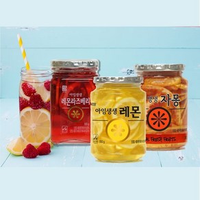 [녹차원] 아임생생 과일청 3종 (레몬 550g+자몽 550g+레몬라즈베리 500g), 상세 설명 참조, 1세트, 1개입