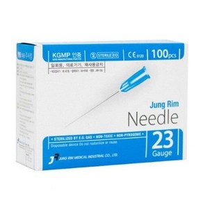 정림 일회용주사침 롱니들 23g x 60mm 100개입, 1개