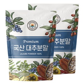 해나식품 국산 대추 가루 분말, 2개, 300g