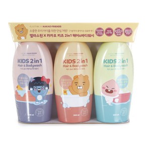 (주)엘지생활건강 엘라스틴 카카오키즈 샴푸&바디워시 2in1 500ml x 3개, 6개