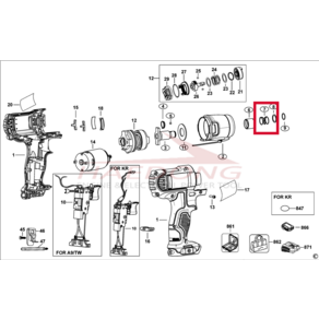 주문건 [부품번호 7번] 디월트 DCF815용 엔빌스프링 N020154, 1개