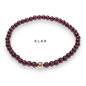 클라(KLAR) 천연 가넷(Garnet) 원석팔찌 (4미리)