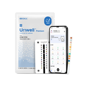 EDGC 유리웰 소변검사 스틱 키트 12종 소변검사지 단백뇨 당뇨 단백질 포도당 PH 잠혈 1개입(1TEST)