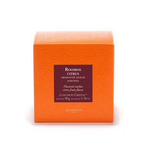 Dammann Fees Rooibos Citus 다만 프레르 시트러스 프루츠 루이보스 티 차 25티백 50g, 25개입, 1개