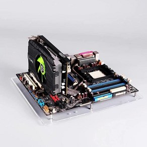 PC 오픈 프레임 테스트 벤치 미니 ITX 마더보드 내구성 컴퓨터 케이스 DIY 모드 투명 아크릴 스탠드, 1개