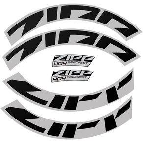 Zipp 스티커 Fo. 404 DB/RB 전면/후면 반사 파이어크레스트 휠셋 데칼, 404바퀴 브레이크 림브레이크 세트, 1개