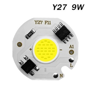 재사용캡슐 스텐캡슐 커피머신부속품 Cob Led 칩 조명 스포트라이트 램프 220v 스마트 3w 5w 7w 9w 10w 12w 투광 직사각형 드라이버 불필요 Diy, Y27 9W, Wam white, 01 Wam white