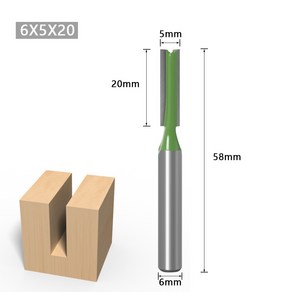 트리머 비트 평날 트리머날 평비트 3mm, 5mm, 1개