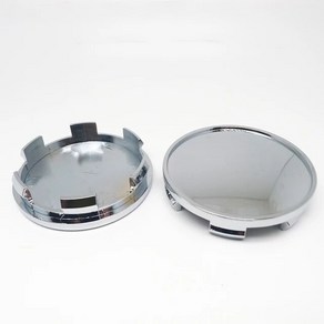 휠캡 휠커버 4pcs 65mm 59mm 자동차 휠 센터 캡 허브 유니버설 림 Hubcap 커버 블랙 크롬, 2.Silve