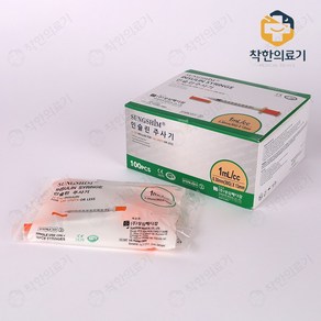 성심 인슐린주사기 1CC 30Gx13mm 100개입, 1개