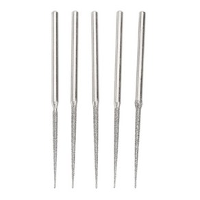 5pcs 3mm 생크 그라인딩로드 미니 드릴 다이아몬드 갈기 머리 바늘 조각 조각을위한 조각 유리 유리 드릴 비트를위한 다이아몬드 분쇄, 5개