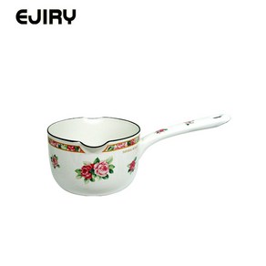 EJIRY/ 에지리 임페리얼 로즈 법랑 밀크팬 12cm, 1개