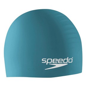 Speedo 성인용 수영 모자 실리콘 스피도 블랙, Dak Teal, 1개