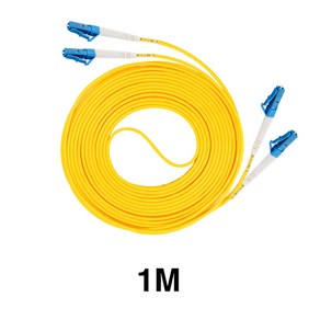 광섬유 패치 코드 LC to 다중 모드 점프 케이블 이중 FTTH 듀얼 파이버 3 0mm, LC to LC 1M, 1개