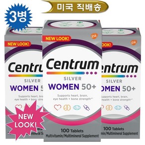 centum (총3병) 센트룸 실버 여성용 멀티비타민 100정, 3개