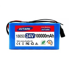 전기 자전거 휠체어 18650 충전식 배터리 24V 7S3p 100000MAh 7S3P, 29V 2A 충전기만, 1개, 1개입