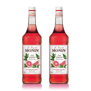 (카페시럽) 모닌 자몽 시럽 1000ml 에이드시럽, 1L, 2개