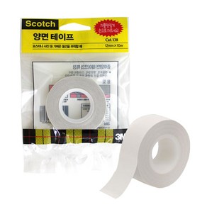 3M 138 종이 양면 테이프 24mm x 10m, 10개