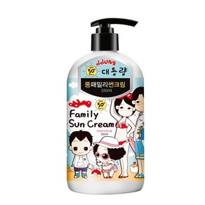 뚱이 대용량 패밀리 썬크림, 510ml, 1개