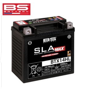 BS배터리 BTX14HL 12V 14.7Ah (유아사 YTX14L-BS) 할리 스트릿750 04-09 883 스포스터 04-08 883 스포스터 커스텀 등, 1개