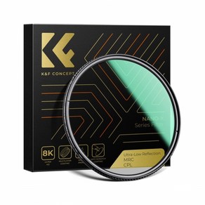 K&F CONCEPT NANO-X Ulta-Low Reflection 초저반사 CPL 편광필터 8K AGC Glass 49mm