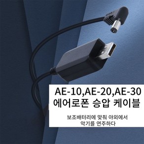 에어로폰 승압 케이블 AE-10 AE-20 AE-30, 본품만, 1개