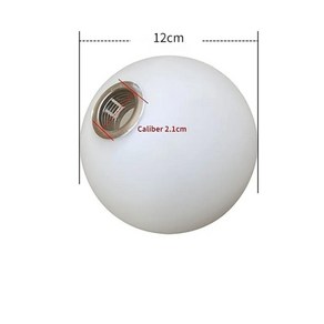 G9 볼 유리 전등갓 모던 심플 피팅 밀키 화이트 투명 12/15/20cm 커버 샹들리에, [04] Small size  A