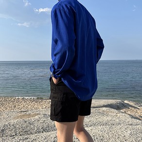 남자 데일리 폴리 린넨 셔츠(5color) 남방 무지 쿨 냉감 여름 오버핏 리넨 옷 코디 남성