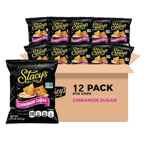 스테이시 시나몬 피타칩 스낵사이즈 12개x42.5g Stacy's Cinnamon Suga Flavoed Pita Chips 12ct, 42.5g, 12개