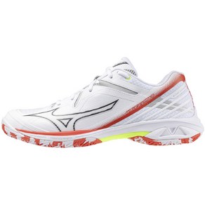 [미즈노 MIZUNO] 남여공용 배드민턴화 웨이브클로3 WAVE CLAW 3 화이트x레드 71GA244305