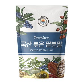 해나식품 볶은 팥 가루 분말 국내산, 500g, 1개