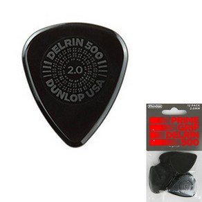 Dunlop 프라임그립 델린500 피크 2.0mm 12P 450P2.0, 1개