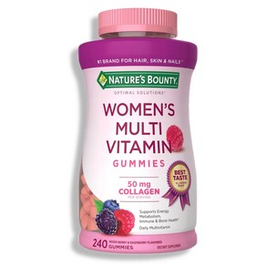 네이처스바운티 우먼 여성 멀티비타민 종합비타민 구미 콜라겐 240정 (미국) Natue's Bounty Women's Multi Vitamin Gummies 50 mg Colla, 1개