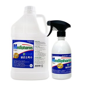 크로바 메디팜스 살균소독제 미산성차염소산수 4L+500ml 세트