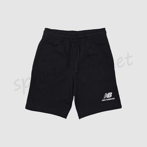 뉴발란스 NBNVD2S061 블랙 MEN ESS 5부 니트 숏팬츠 (STANDARD FIT) 남자 반바지 5부팬츠 5부바지