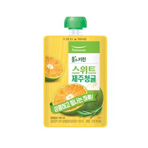 풀무원 풀스키친 스위트 제주청귤 주스 40p, 100ml, 40개