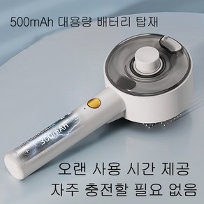 K-PAI 케이파이 행복한 고양이 강아지 반려동물 원터치 브러쉬 화이트 핑크 1개, 화이트 + 에센스