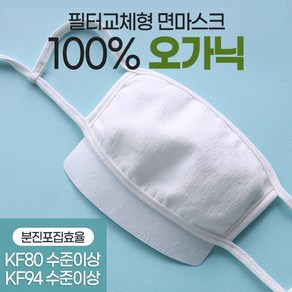 마스크[1+1행사]오가닉100% 필터교체형 면마스크 / 교체형필터(20매)[별매]