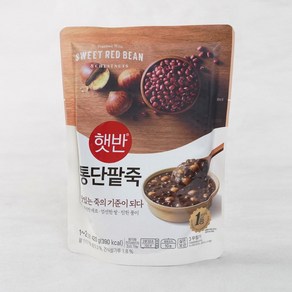 [메가마트]CJ 햇반 소프티밀 통단팥죽 420g, 1개