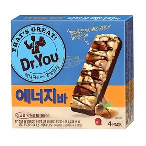 오리온 에너지바(4P) 160g 식자재마트 펜션음식 도매가 사무실간식