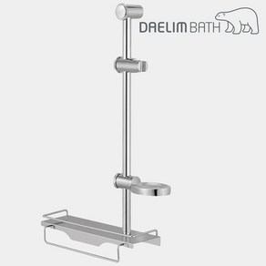 대림바스 DL-S4107 선반겸용 슬라이드바 샤워걸이 높이 각도 조절 DLS4107 샤워바 행거, 1개