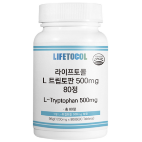 라이프토콜 L 트립토판 500mg, 1개