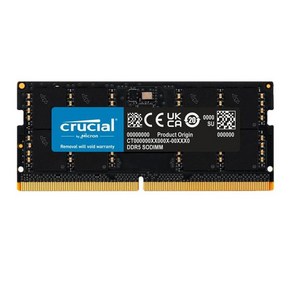 메모리 램 DDR5 노트북 메모리 SODIMM 노트북 램 DDR5 32GB 16GB 8GB 4800 5200 5600MHz, DDR5 32GB 4800MHZ, 1개