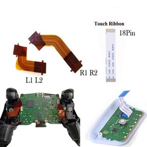 듀얼 센스 왼쪽 오른쪽 R1 R2 L1 L2 전동 연결 리본 플렉스 케이블 핸들 버튼 보드 PS5 컨트롤러 터치, 04 18Pin  10PCS