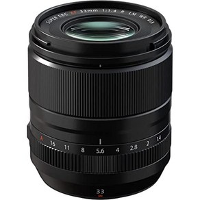 Fujifilm FUJIFILMX 교환렌즈 후지논 단초점 표준 대구경 33mm F1.4 방진방적 내저온 자기부상열차(저소음) 조리개링 FXF33MMF1.4 R LM WR