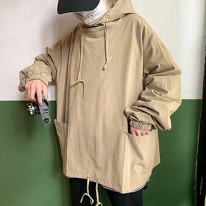 M-4XL(90-115) 남자 여자 아노락 후드 바람막이