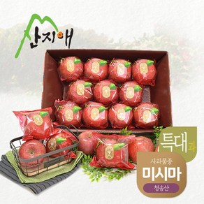 산지애 씻어나온 꿀사과 4kg 1 1BOX / 특대과 청송산 미시마 당도선별